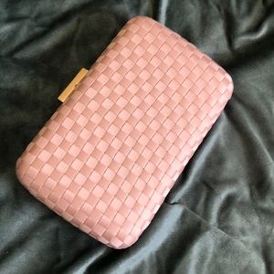 Pink Satin Clutch